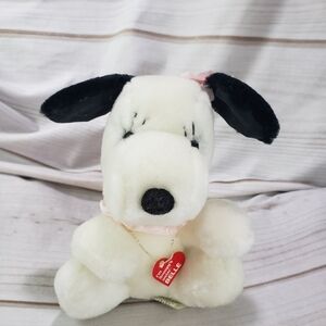 Peanuts Belle Beagle Dog Plush Stuffed Toy Vintage Snoopy's Sister 6 Inch
